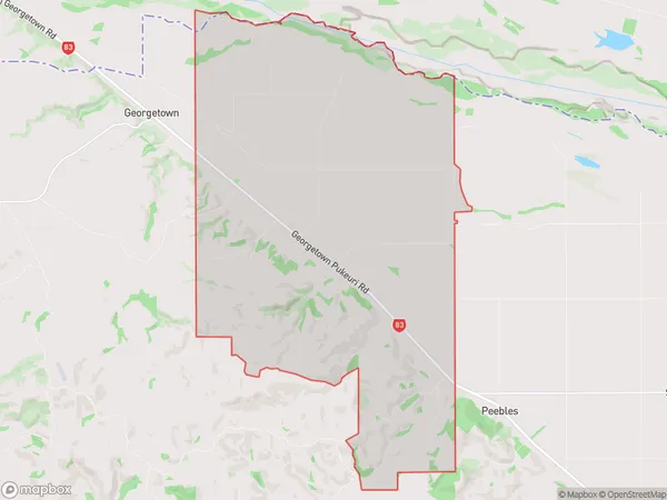 Awamoko, Otago Polygon Area Map