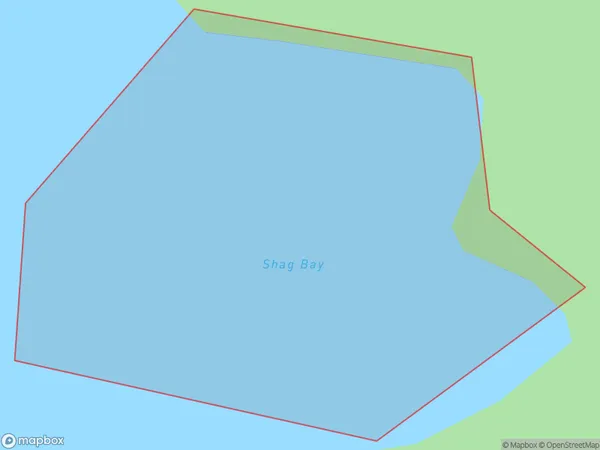 Shag Bay, Otago Polygon Area Map