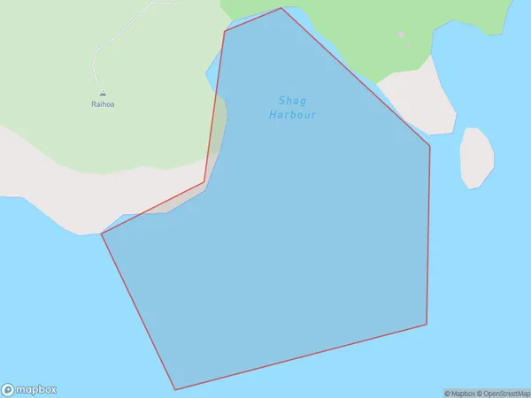 Shag Harbour, Auckland Polygon Area Map