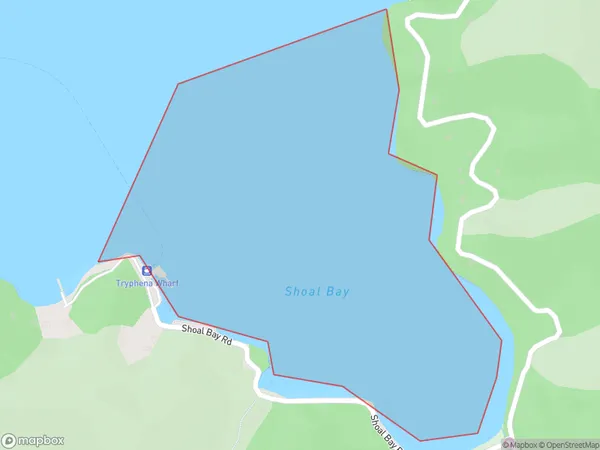 Shoal Bay, Auckland Polygon Area Map