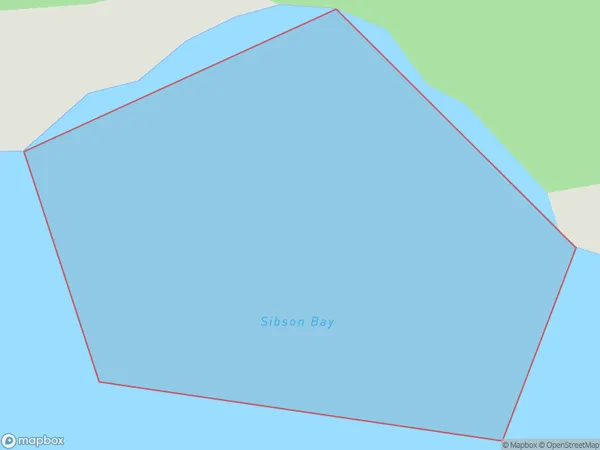 Sibson Bay, Northland Polygon Area Map