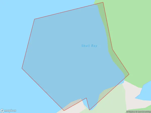 Skull Bay, Otago Polygon Area Map