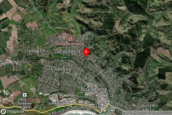 Mangapapa,Gisborne Satellite Map