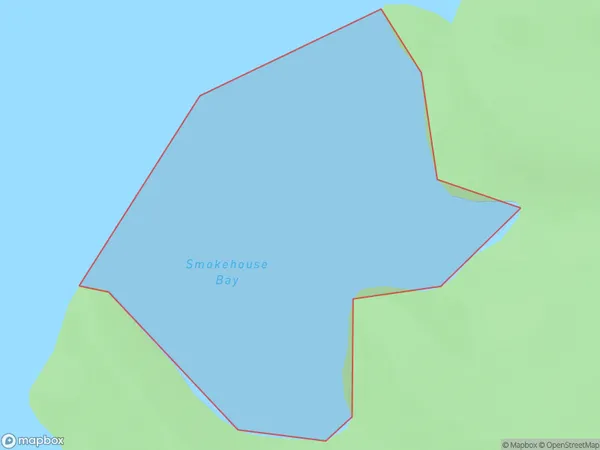 Smokehouse Bay, Marlborough Polygon Area Map