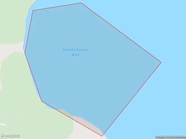 Smokehouse Bay, Auckland Polygon Area Map