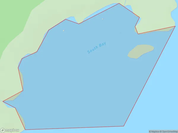 South Bay, Otago Polygon Area Map