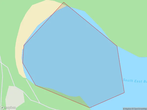 South East Bay / Opo, Bay of Plenty Polygon Area Map