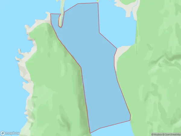 South Port, Southland Polygon Area Map