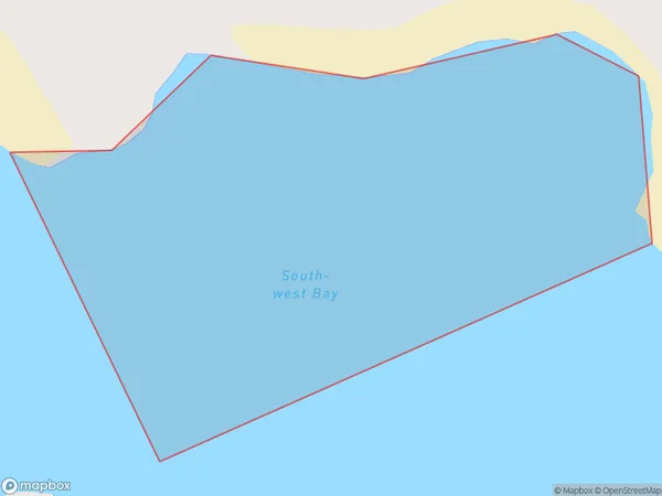 South-west Bay, Southland Polygon Area Map