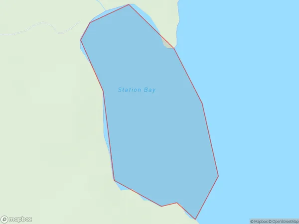 Station Bay, Auckland Polygon Area Map