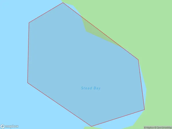 Stead Bay, Northland Polygon Area Map