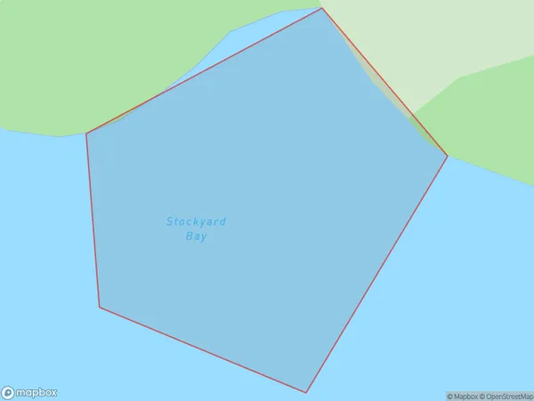 Stockyard Bay, Northland Polygon Area Map