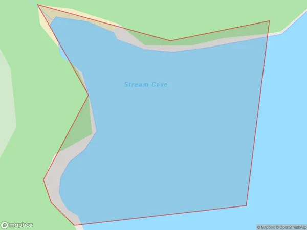 Stream Cove, Tasman Polygon Area Map