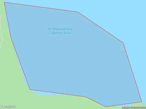 Sydney Cove, Otago Polygon Area Map