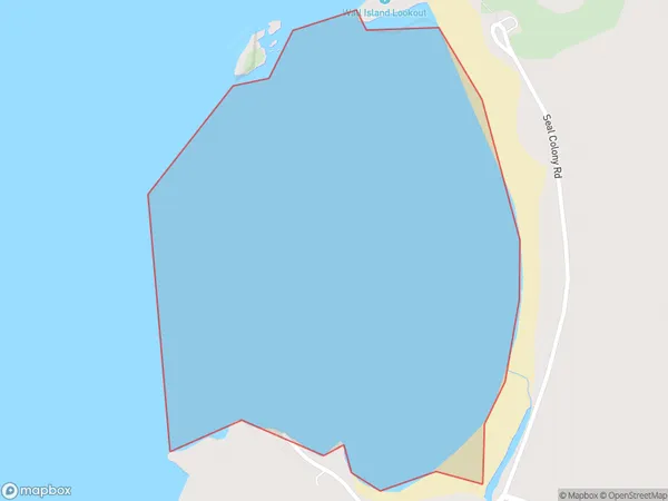 Tauranga Bay, Otago Polygon Area Map