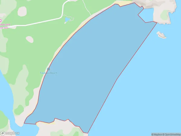 Tautuku Bay, Otago Polygon Area Map