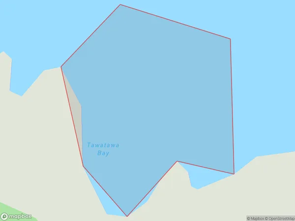 Tawatawa Bay, Northland Polygon Area Map