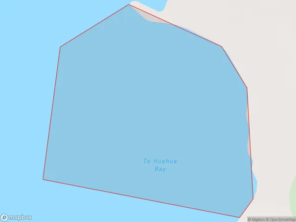 Te Huahua Bay, Marlborough Polygon Area Map
