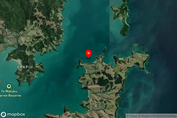 Te Kawau Bay,Auckland Satellite Map