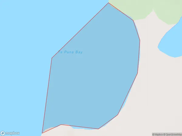 Te Puna Bay, Marlborough Polygon Area Map