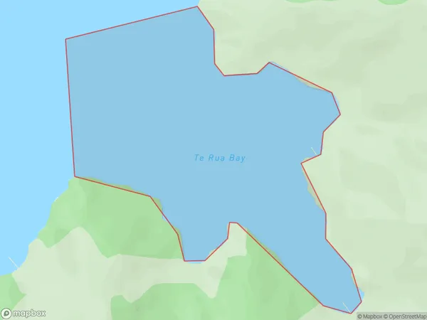 Te Rua Bay, Marlborough Polygon Area Map