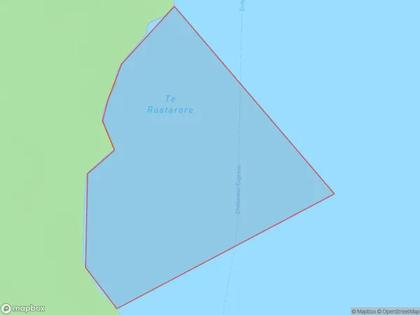 Te Ruatarore, Marlborough Polygon Area Map