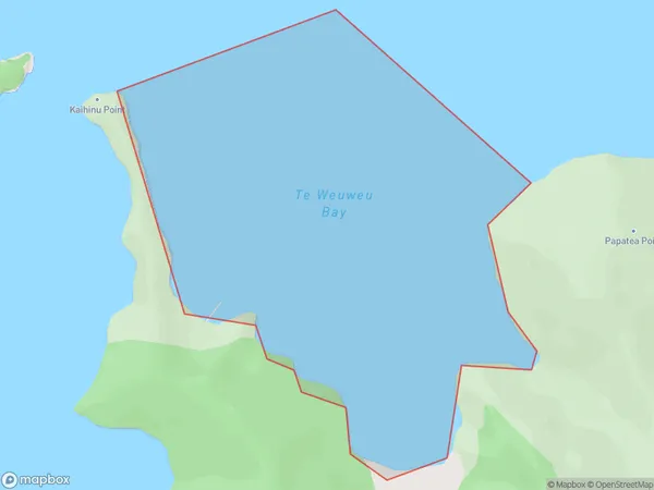 Te Weuweu Bay, Marlborough Polygon Area Map