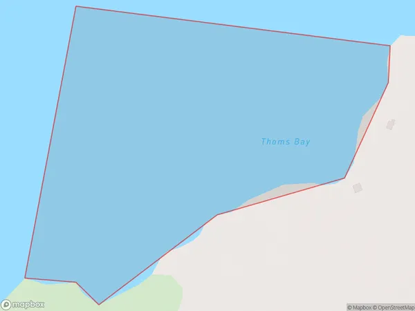 Thoms Bay, Marlborough Polygon Area Map