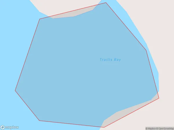 Traills Bay, Southland Polygon Area Map