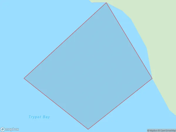 Trypot Bay, Northland Polygon Area Map