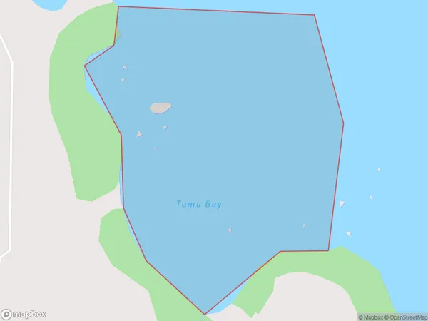 Tumu Bay, Bay of Plenty Polygon Area Map