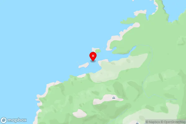 Tupari Bay,Southland Area Map