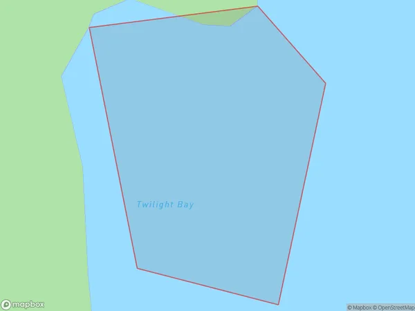 Twilight Bay, Otago Polygon Area Map