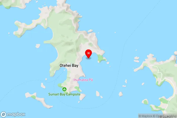 Urupukapuka Bay,Northland Area Map