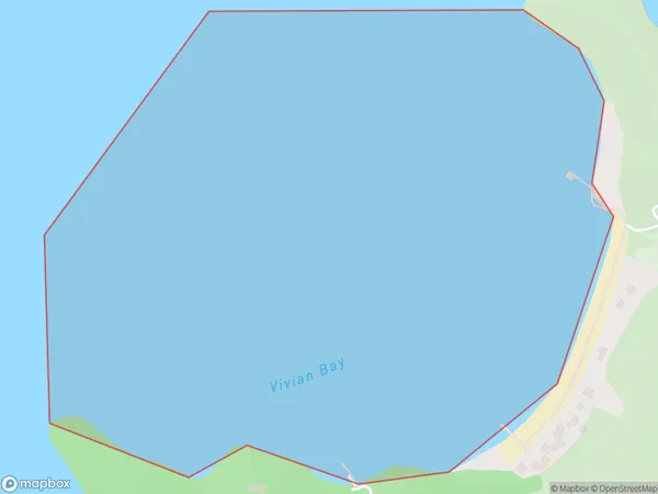 Vivian Bay, Auckland Polygon Area Map