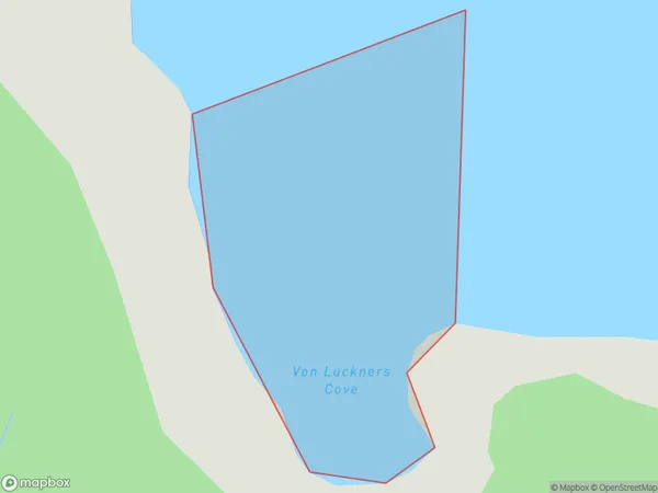 Von Luckners Cove, Waikato Polygon Area Map