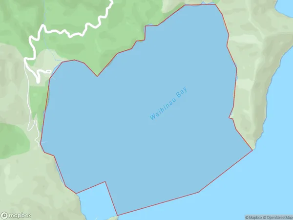 Waihinau Bay, Marlborough Polygon Area Map