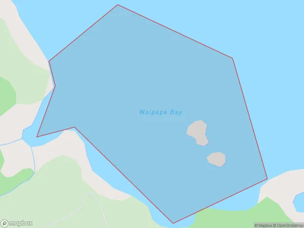 Waipapa Bay, Auckland Polygon Area Map