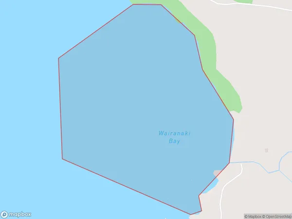 Wairanaki Bay, Bay of Plenty Polygon Area Map