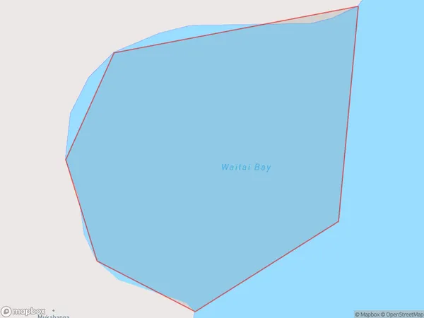 Waitai Bay, Marlborough Polygon Area Map