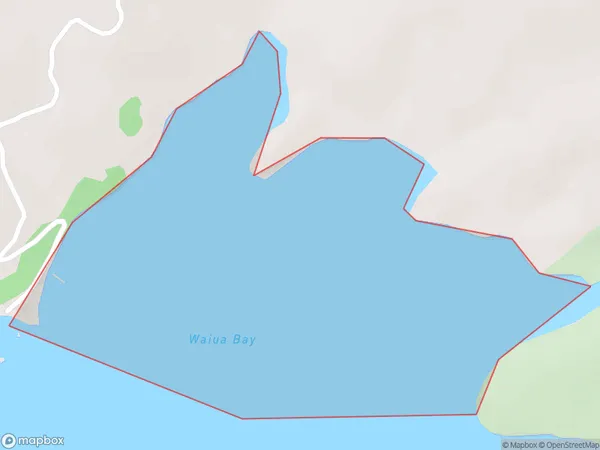 Waiua Bay, Marlborough Polygon Area Map