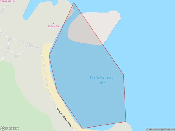 Waiwhapuku Bay, Northland Polygon Area Map