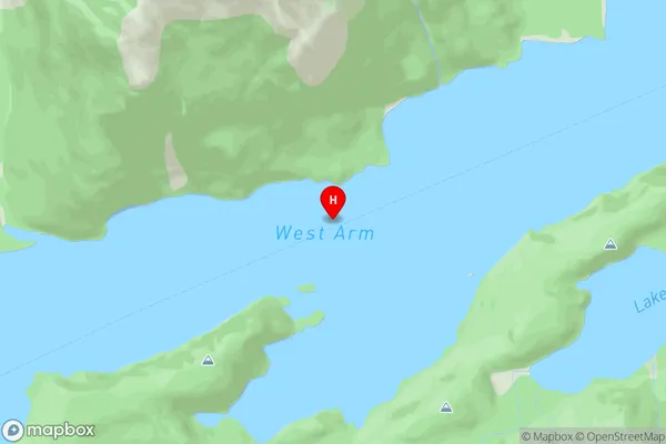 West Arm,Southland Area Map