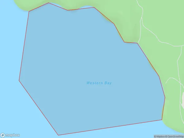 Western Bay / Omapu, Bay of Plenty Polygon Area Map