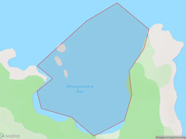 Whangawahia Bay, Auckland Polygon Area Map