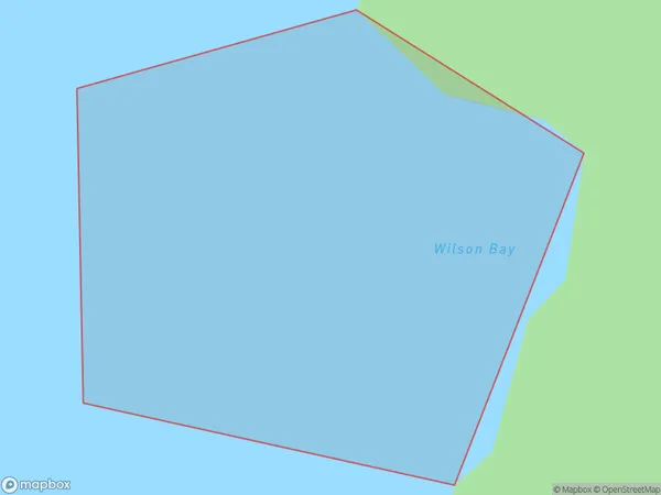 Wilson Bay, Otago Polygon Area Map