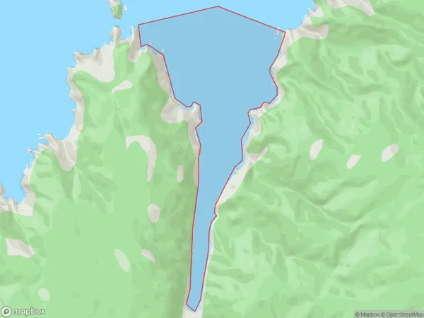 Woodhen Cove, Otago Polygon Area Map