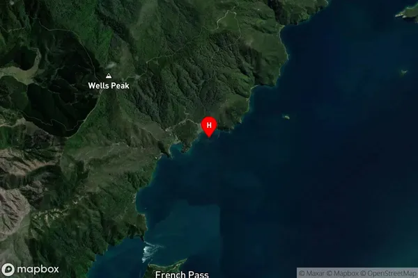 Woodmans Bay,Marlborough Satellite Map
