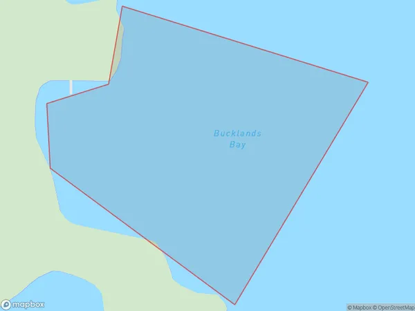 Bucklands Bay, Marlborough Polygon Area Map