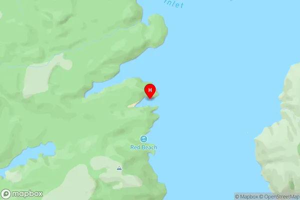 Bulling Bay,Southland Area Map